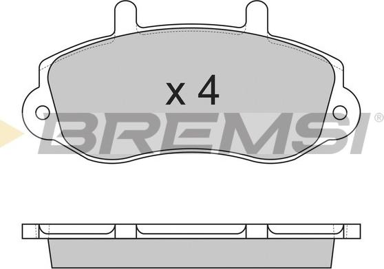 Bremsi BP2767 - Тормозные колодки, дисковые, комплект autospares.lv