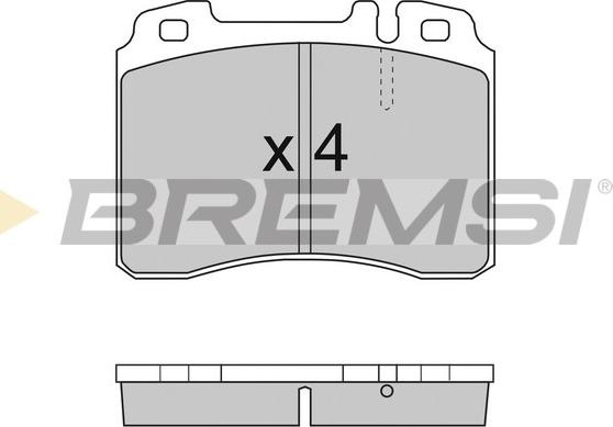 Bremsi BP2709 - Тормозные колодки, дисковые, комплект autospares.lv