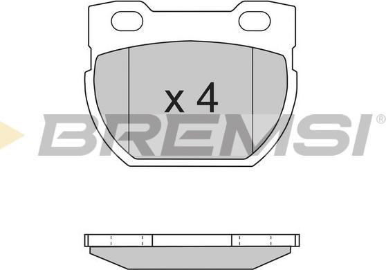 Bremsi BP2716 - Тормозные колодки, дисковые, комплект autospares.lv