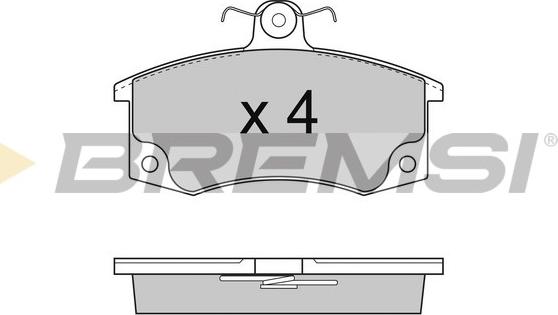 Bremsi BP2735 - Тормозные колодки, дисковые, комплект autospares.lv