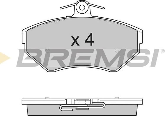 Bremsi BP2730 - Тормозные колодки, дисковые, комплект autospares.lv