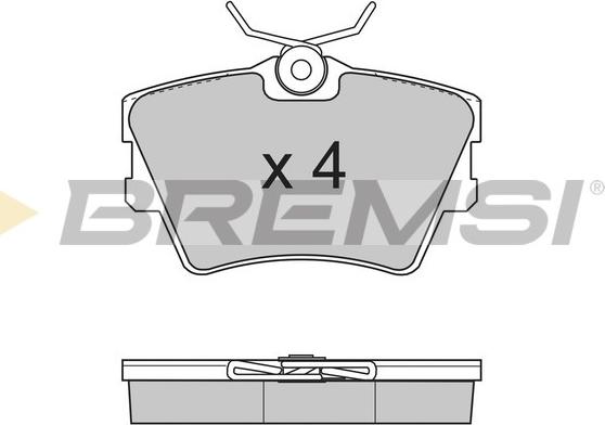 Bremsi BP2724 - Тормозные колодки, дисковые, комплект autospares.lv