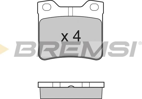 Bremsi BP2728 - Тормозные колодки, дисковые, комплект autospares.lv