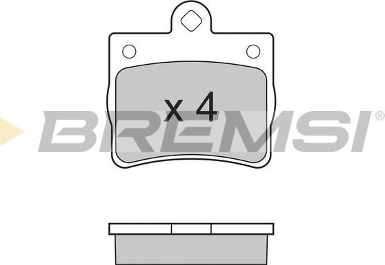 Bremsi BP2771 - Тормозные колодки, дисковые, комплект autospares.lv