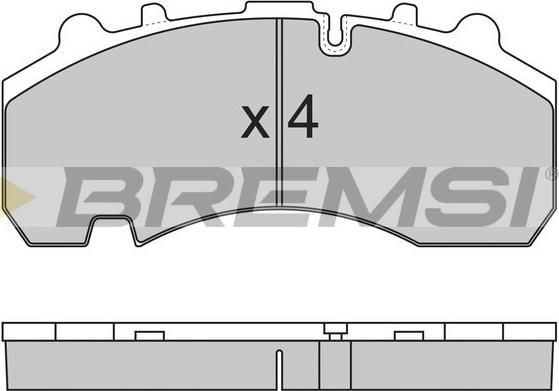 Bremsi BP7314 - Тормозные колодки, дисковые, комплект autospares.lv