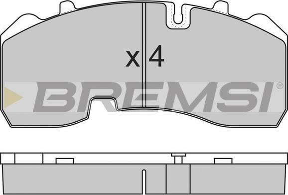 Bremsi BP7315 - Тормозные колодки, дисковые, комплект autospares.lv