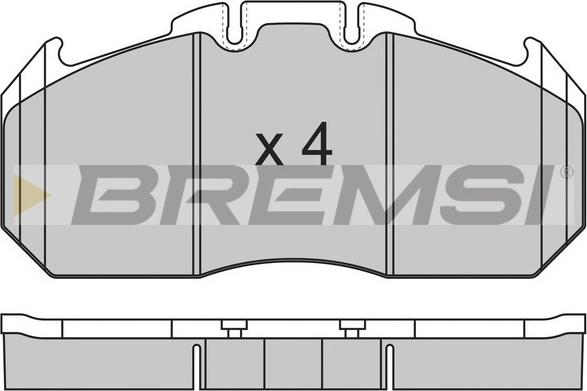 Bremsi BP7310 - Тормозные колодки, дисковые, комплект autospares.lv