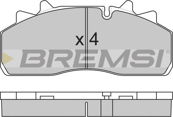 Bremsi BP7318 - Тормозные колодки, дисковые, комплект autospares.lv
