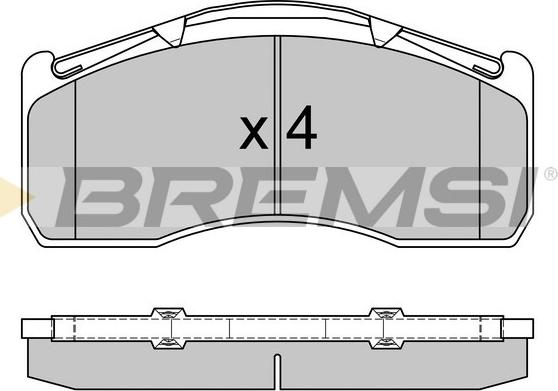 Bremsi BP7332 - Тормозные колодки, дисковые, комплект autospares.lv