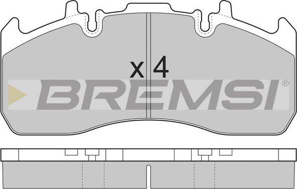 Bremsi BP7324 - Тормозные колодки, дисковые, комплект autospares.lv