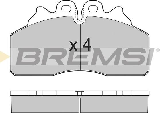 Bremsi BP7325 - Тормозные колодки, дисковые, комплект autospares.lv