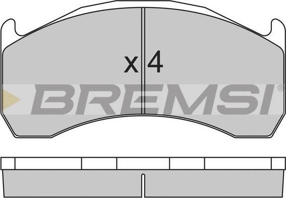 Bremsi BP7320 - Тормозные колодки, дисковые, комплект autospares.lv