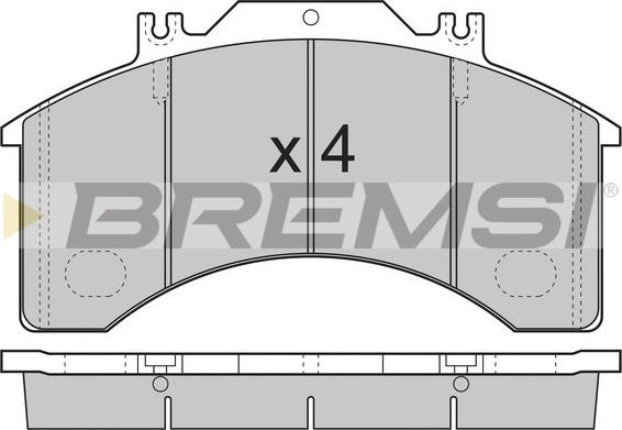 Bremsi BP7251 - Тормозные колодки, дисковые, комплект autospares.lv