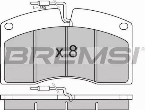 Bremsi BP7262 - Тормозные колодки, дисковые, комплект autospares.lv