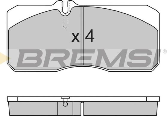 Bremsi BP7267 - Тормозные колодки, дисковые, комплект autospares.lv