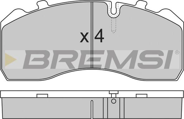 Bremsi BP7284 - Тормозные колодки, дисковые, комплект autospares.lv