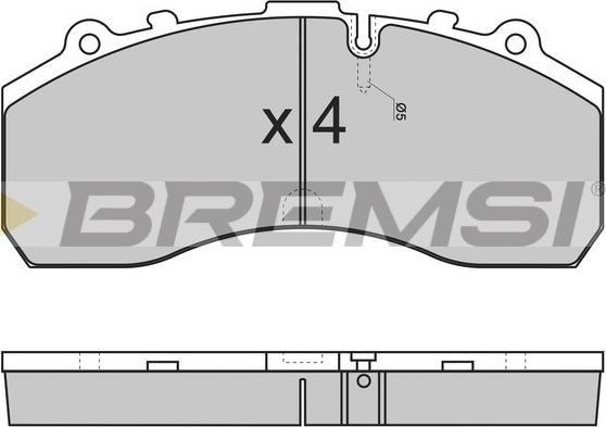 Bremsi BP7278 - Тормозные колодки, дисковые, комплект autospares.lv