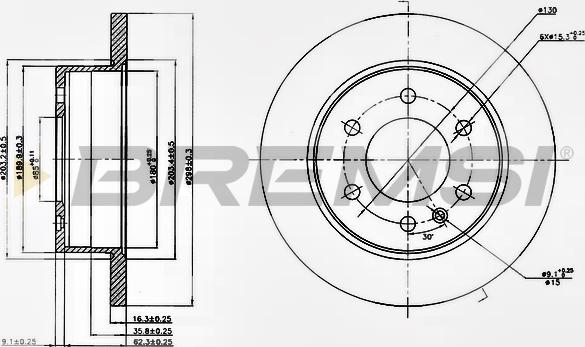 Bremsi CD5311S - Тормозной диск autospares.lv