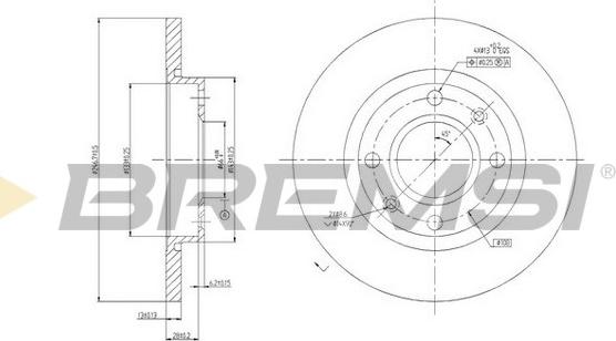 Bremsi CD6995S - Тормозной диск autospares.lv