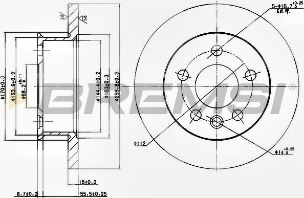 Bremsi CD6426S - Тормозной диск autospares.lv