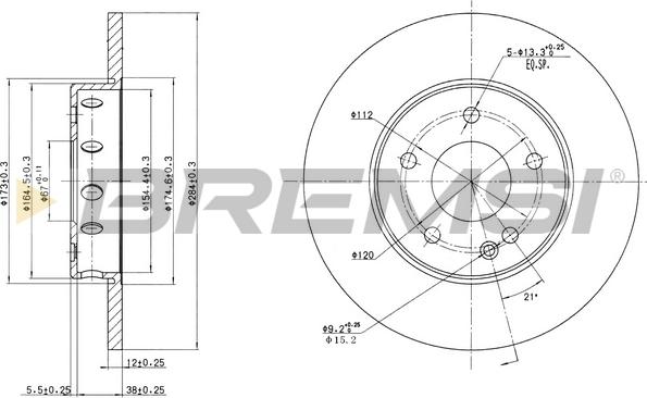 Bremsi CD6540S - Тормозной диск autospares.lv