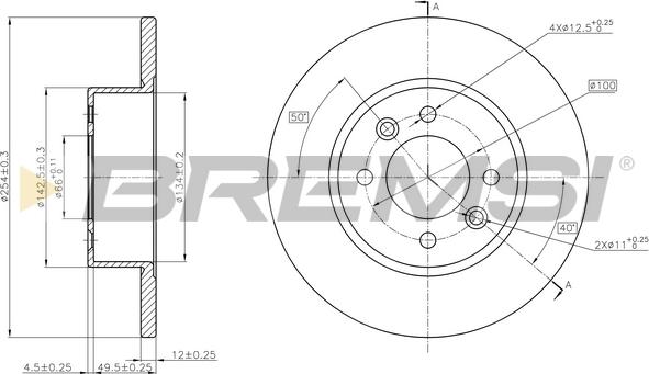 Bremsi CD6557S - Тормозной диск autospares.lv