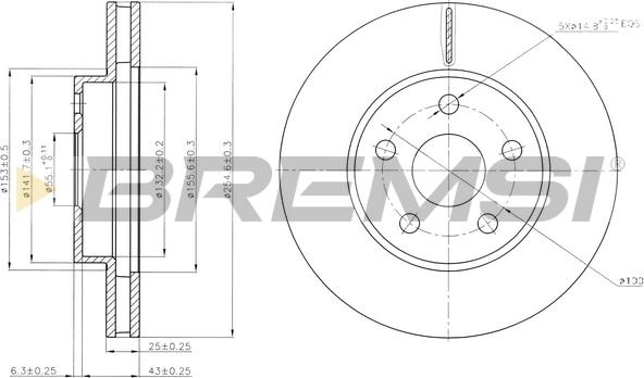 Bremsi CD6620V - Тормозной диск autospares.lv