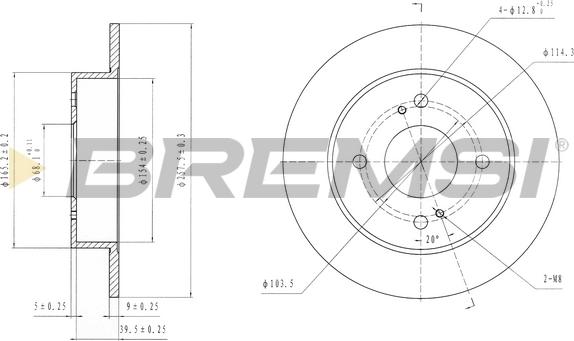 Bremsi CD6674S - Тормозной диск autospares.lv