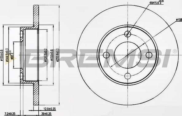 Bremsi CD6048S - Тормозной диск autospares.lv