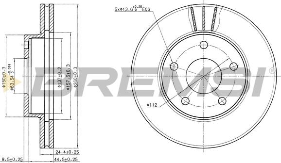 Bremsi CD6180V - Тормозной диск autospares.lv