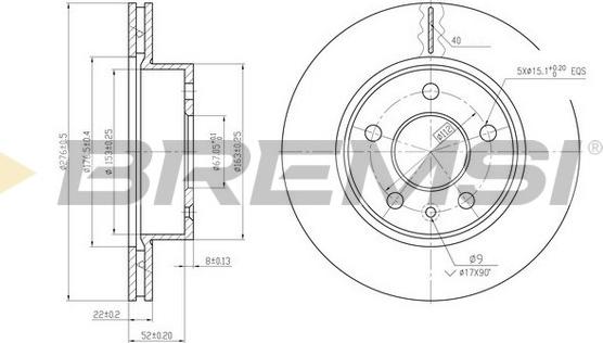 Bremsi CD6860V - Тормозной диск autospares.lv