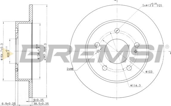 Bremsi CD6863S - Тормозной диск autospares.lv