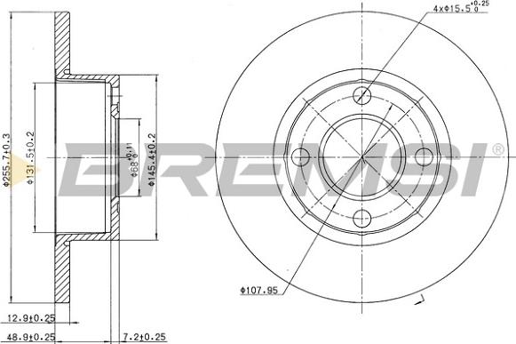 Bremsi CD6318S - Тормозной диск autospares.lv