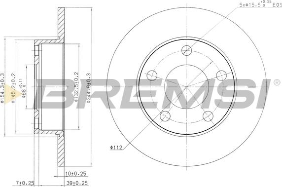 Bremsi CD6323S - Тормозной диск autospares.lv