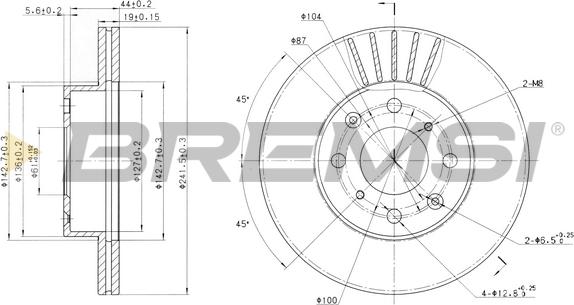 Bremsi CD6294V - Тормозной диск autospares.lv