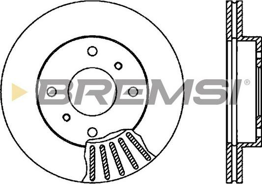 Bremsi CD6260V - Тормозной диск autospares.lv