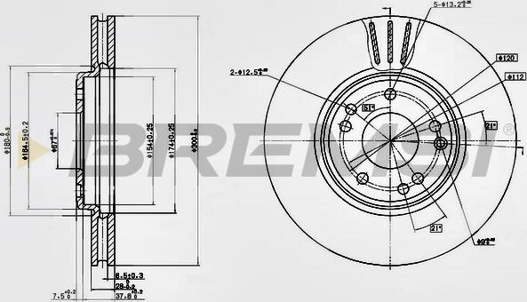 Bremsi CD6268V - Тормозной диск autospares.lv