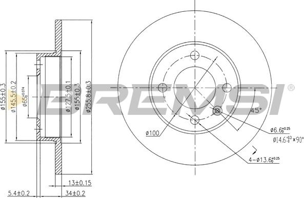 Bremsi CD6205S - Тормозной диск autospares.lv