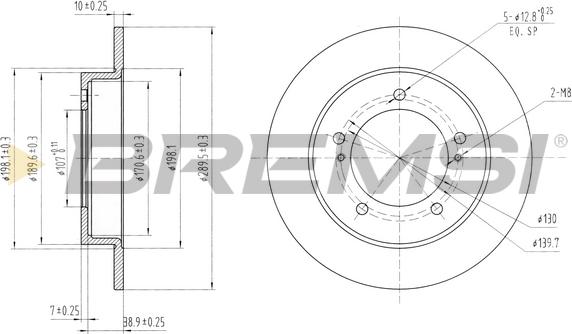 Bremsi CD6233S - Тормозной диск autospares.lv