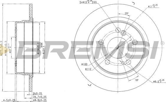 Bremsi CD6224S - Тормозной диск autospares.lv