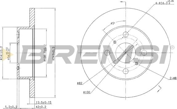 Bremsi CD6279S - Тормозной диск autospares.lv
