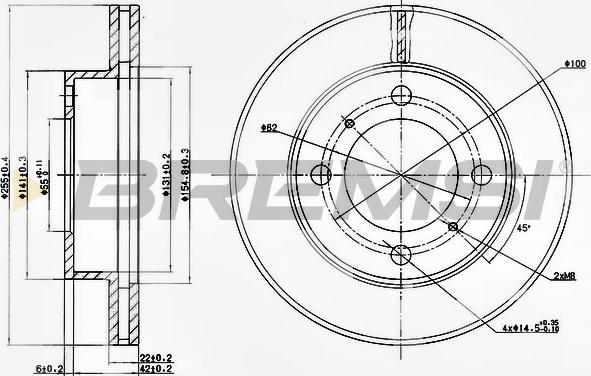 Bremsi CD6794V - Тормозной диск autospares.lv