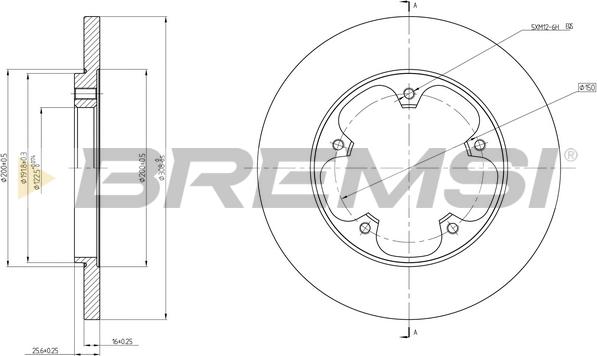 Bremsi CD8484S - Тормозной диск autospares.lv