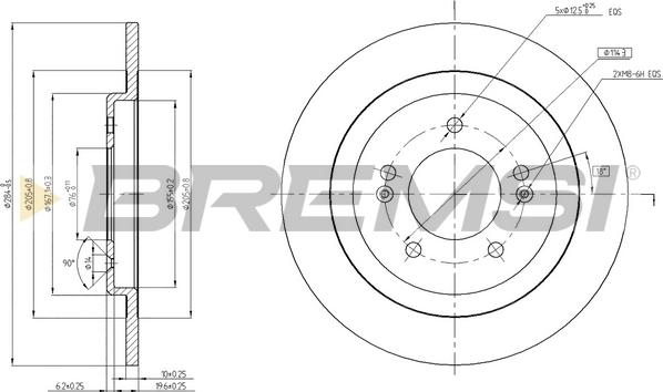 Bremsi CD8482S - Тормозной диск autospares.lv