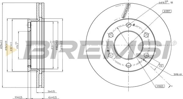 Bremsi CD8547V - Тормозной диск autospares.lv