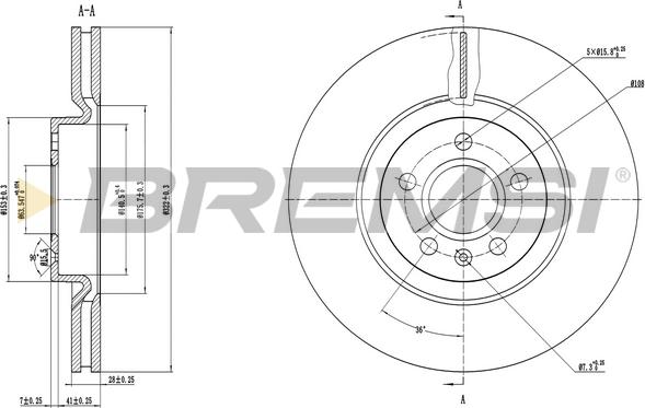 Bremsi CD8693V - Тормозной диск autospares.lv