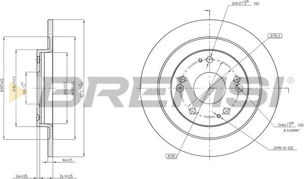 Bremsi CD8208S - Тормозной диск autospares.lv