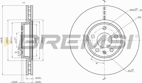 Bremsi CD8761V - Тормозной диск autospares.lv