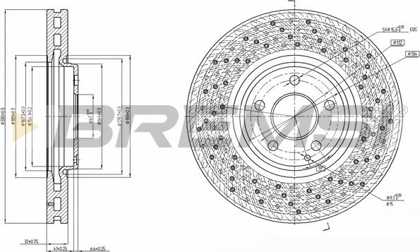 Bremsi CD7981VLS - Тормозной диск autospares.lv