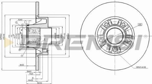 Bremsi CD7498S - Тормозной диск autospares.lv